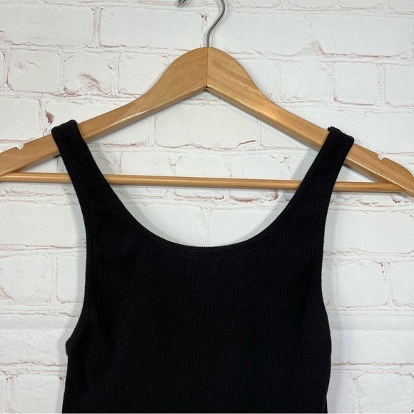 Alice + Olivia Womens Lace Bottom Tank Top Black Cotton Size Small - Picture 2 of 8